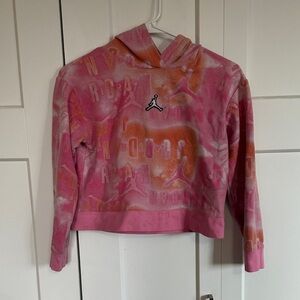 Jordan Pink and Orange Kids Hoodie